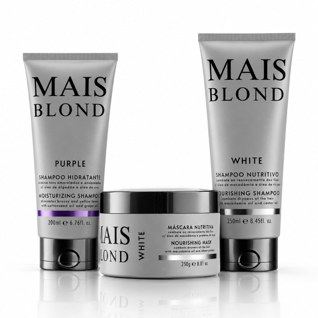 Shampoo Purple + Máscara + Condicionador + Shampoo White